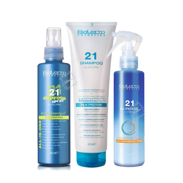 SALERM 21 Kit Shampoo + Bi-fase + Crema 200 ML – Bloom Beauty